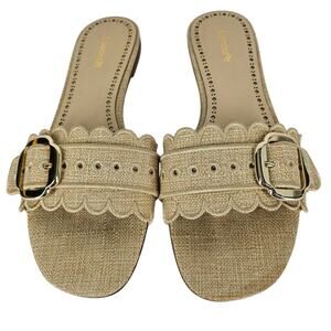 LAURROUDE CARROUSEL Sandals - Beige, Intricate Design, Women's Size 8.5